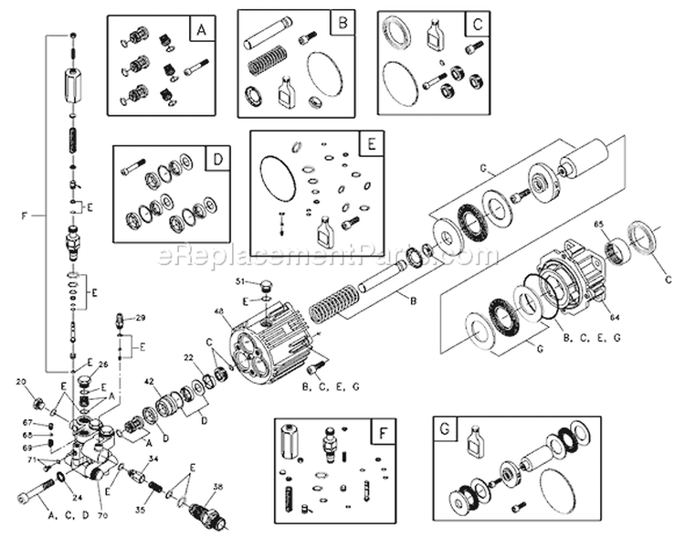 Page B Diagram and Parts List for 1806-0  Briggs and Stratton Pressure Washer